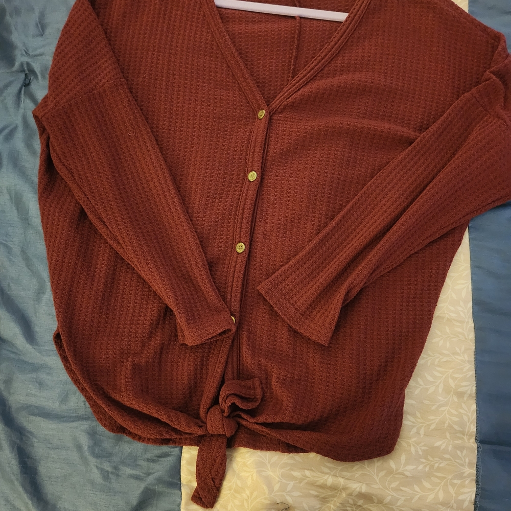 Cozy Knit Cardigan in Warm Brown